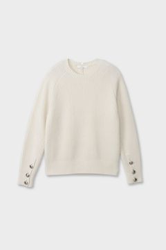 【25AW】RAGLAN CREWNECK KNIT / ラグランクルーネックニット (ホワイト)
