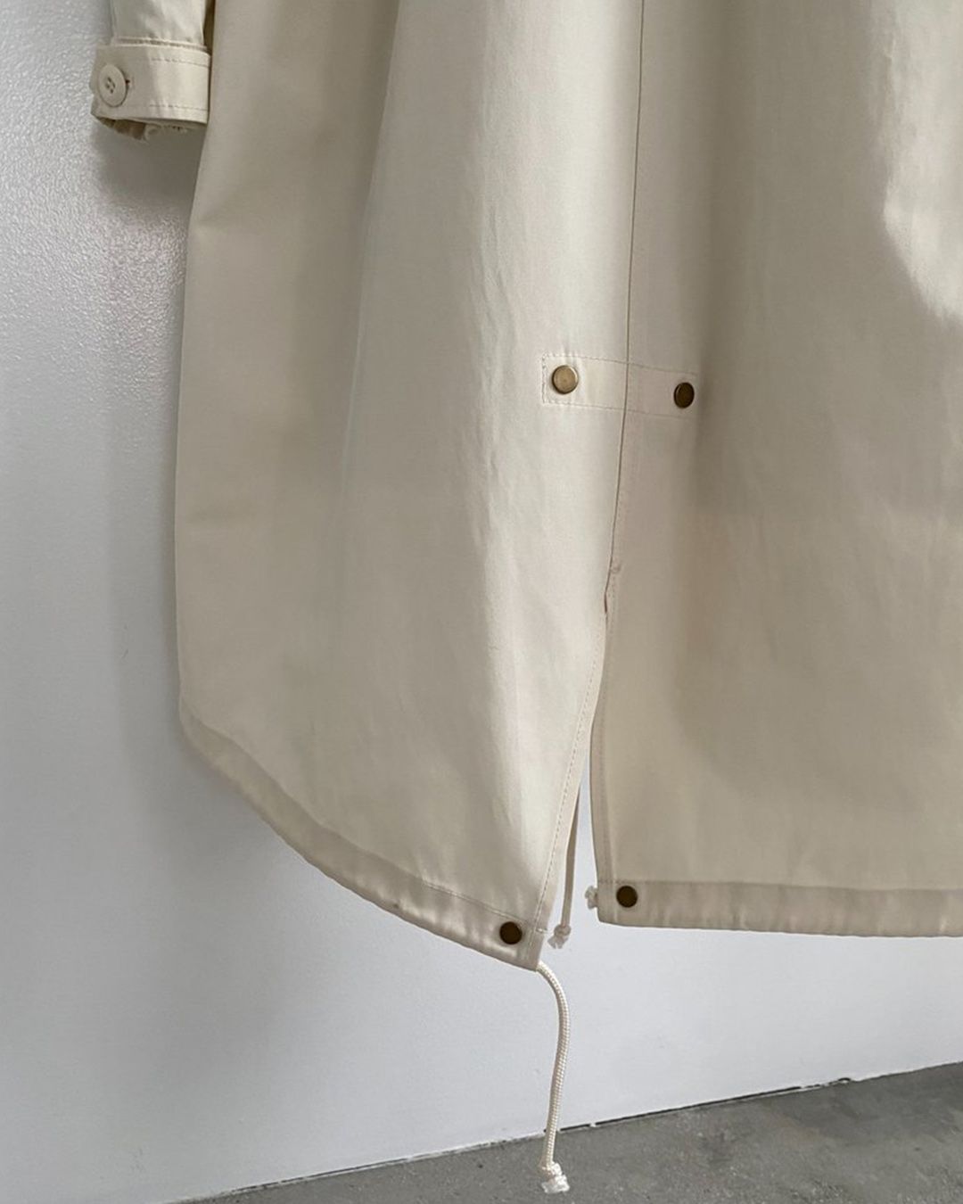 【先行予約】【25TH-20】モッズコート (ホワイト) M-65 Mods Coat (White) /  エコファー  /  フェイクファー 【受注期間6/14 23:59まで】