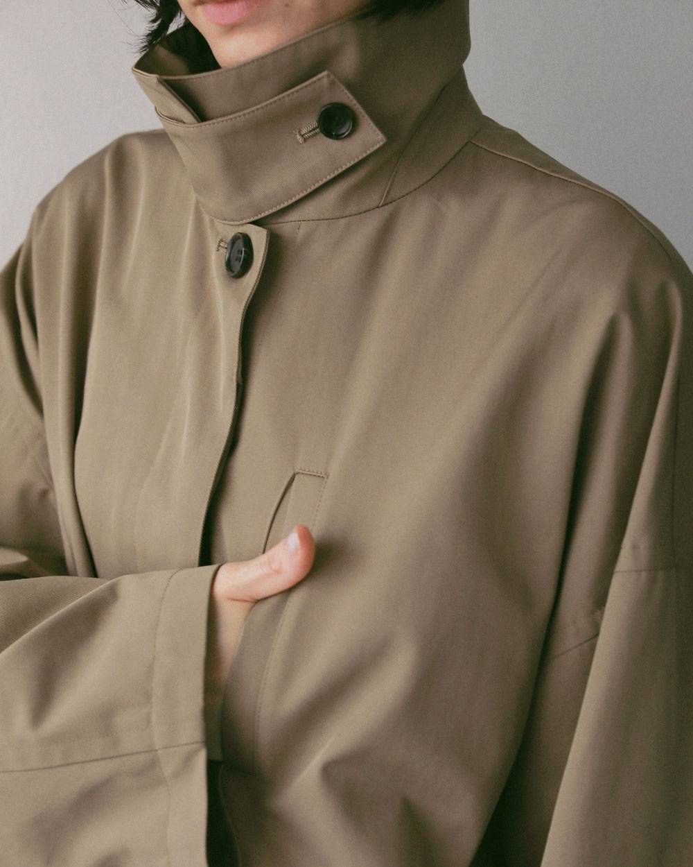 オーバーハーフコート (ベージュ) Over Half Coat (Beige) / 27SS
