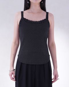 レースディテール キャミソール (ドット) lace detail camisole (Dot) /  26SS