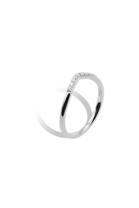 V RECTA RING / ブイ レクタ リング STERLING SILVER 925 (ホワイトゴールド)