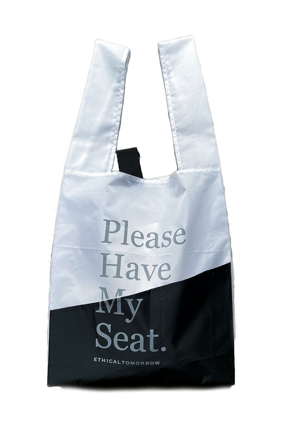 再生PETのBAGでHAVE MY SEATを叫ぶBAG (ホワイト)