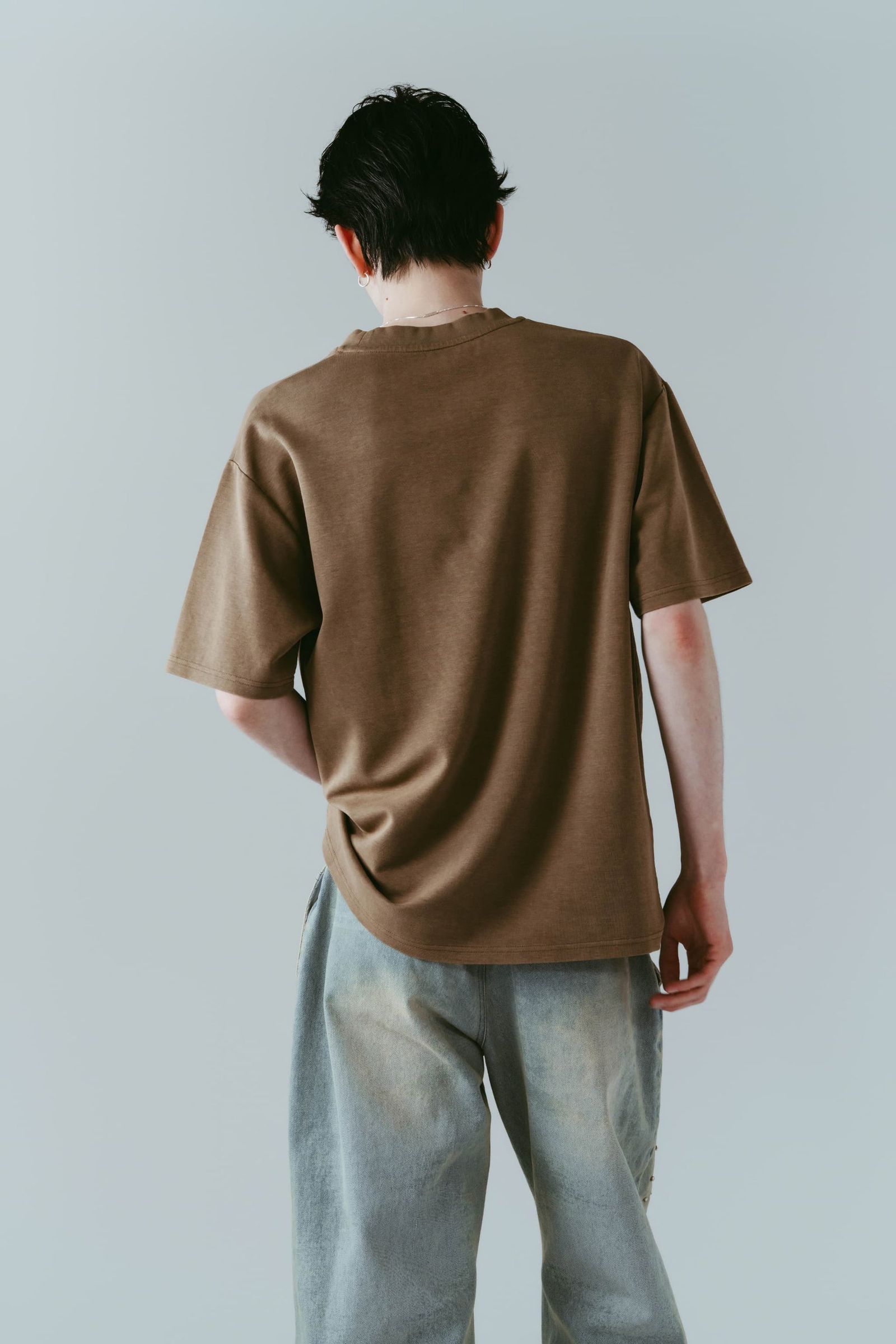 ラインストーングラフィックTシャツ (ベージュ) rhinestone graphic tee(unisex) (Beige) /  26SS