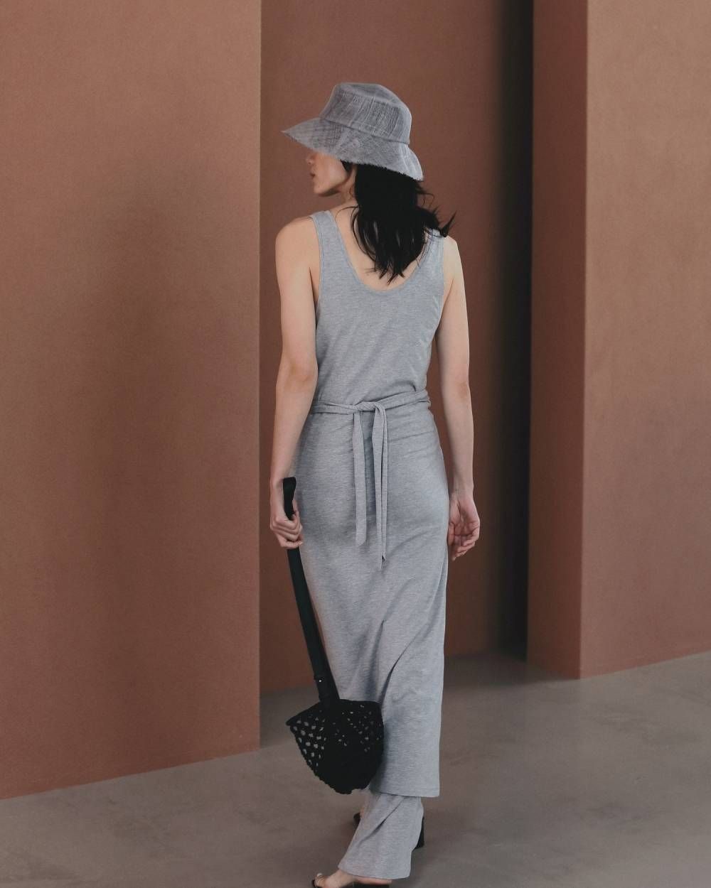 スリーブレス カットワンピース (グレー) Sleeveless Cut Onepiece (Gray) /  26SS