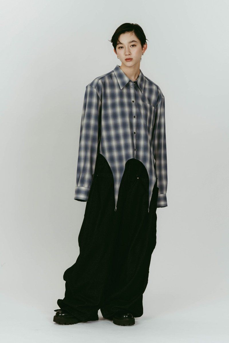 design overshirt (Blue) / デザインオーバーシャツ (ブルー) / 26SS