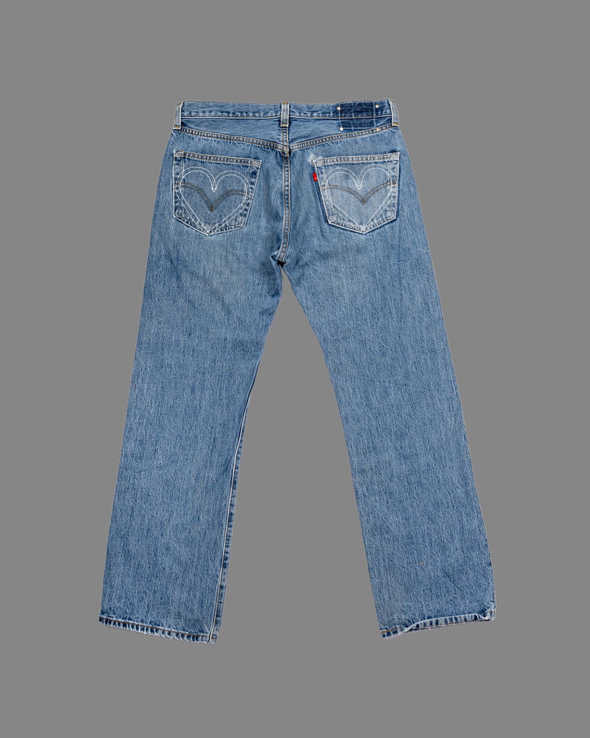 【BASICKS】Barrel Denim 2色 ハートモチーフのポケット BASICKS - Vintage Levi's Heart Pocket Denim / ヴィンテージ