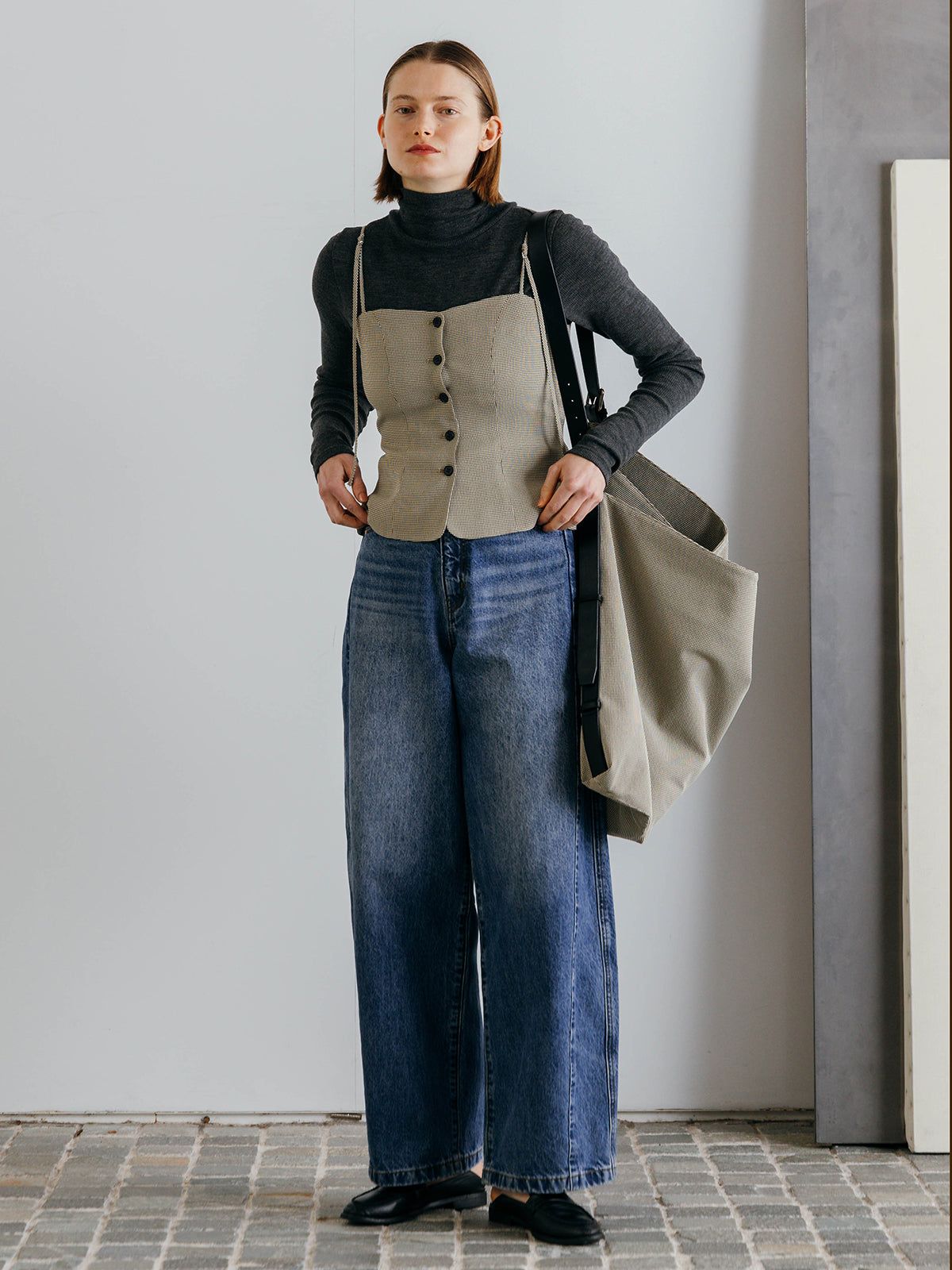 HENRY HIGH NECK TOPS / ヘンリーハイネックトップス (Chacoal gray) / 26SS