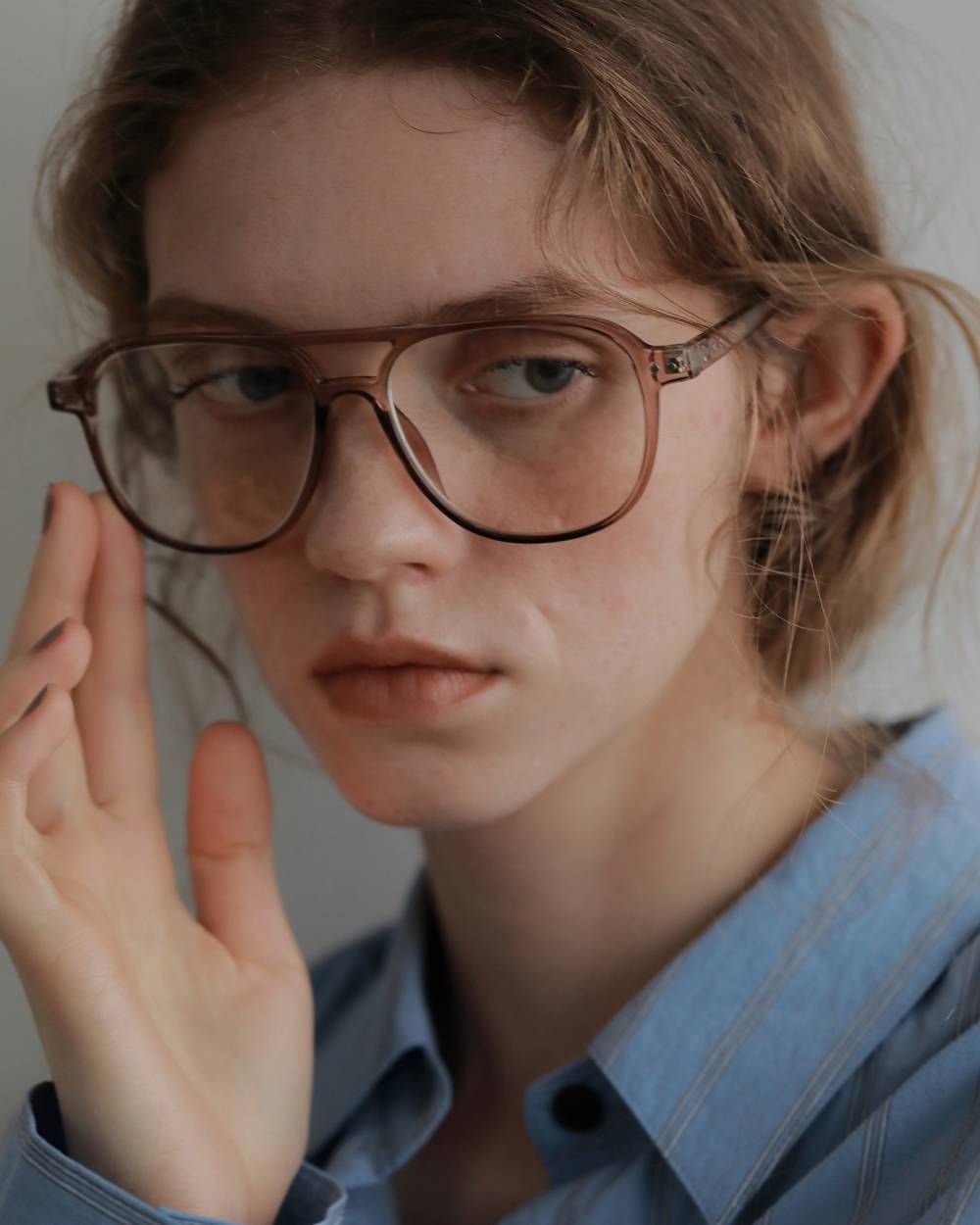 ボストン クリアメガネ (ブラウン) Clear Boston Glasses (Brown) / 27SS