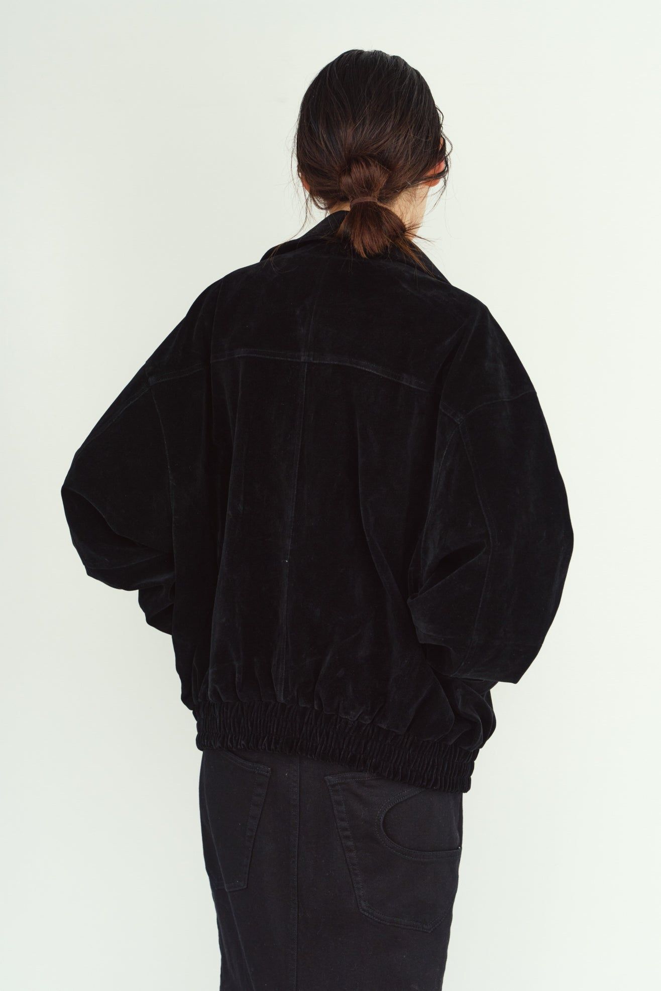 スエードブルゾン (ブラック) suede blouson(unisex) (Black) / 26AW