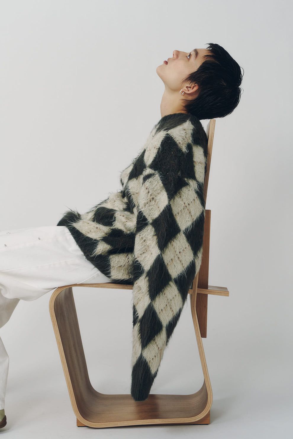 アーガイルニット (ブラウン) argyle knit(unisex) (Brown) / 26AW