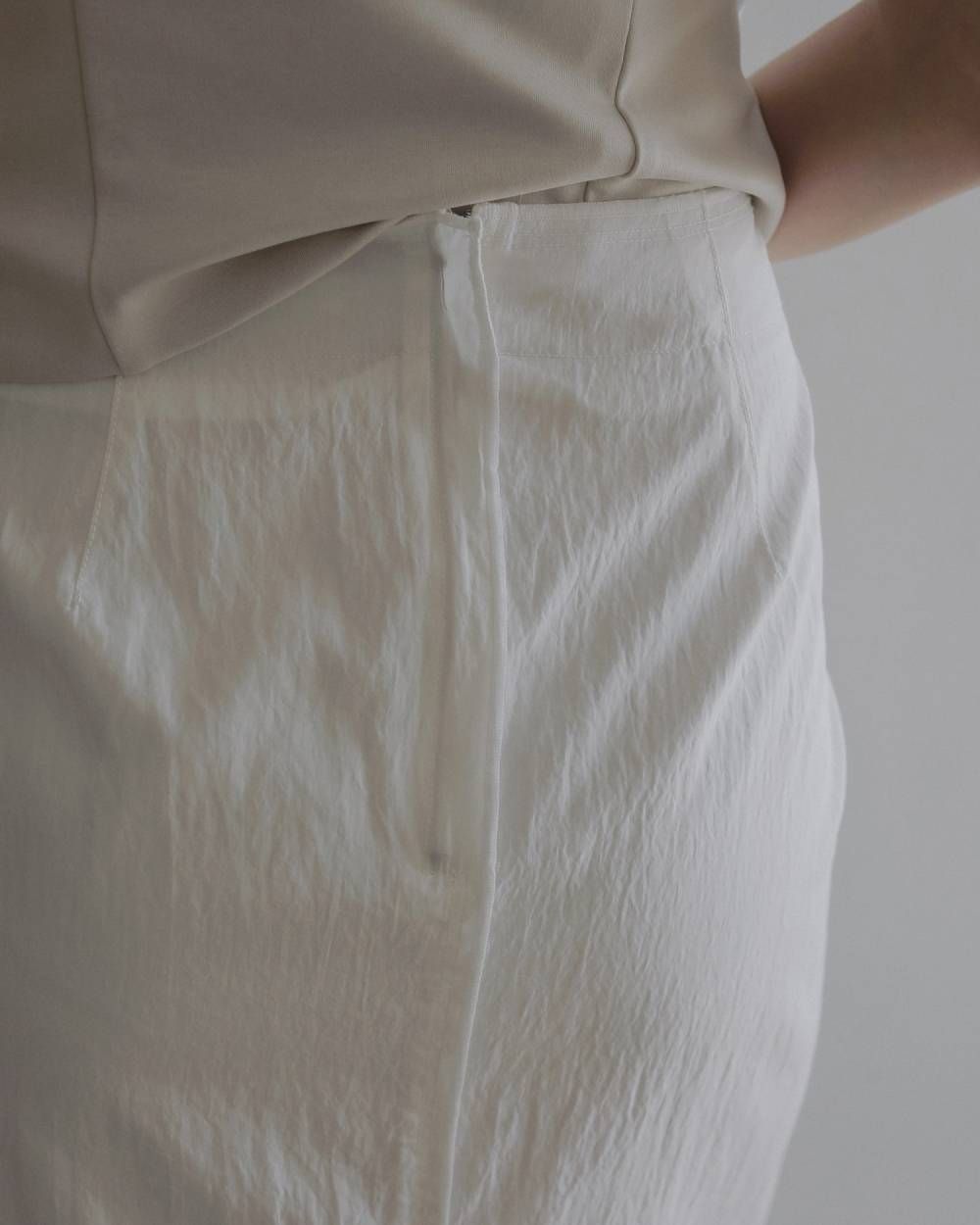 シアーペンシルスカート (ホワイト) Sheer Pencil Skirt (White) / 26SS