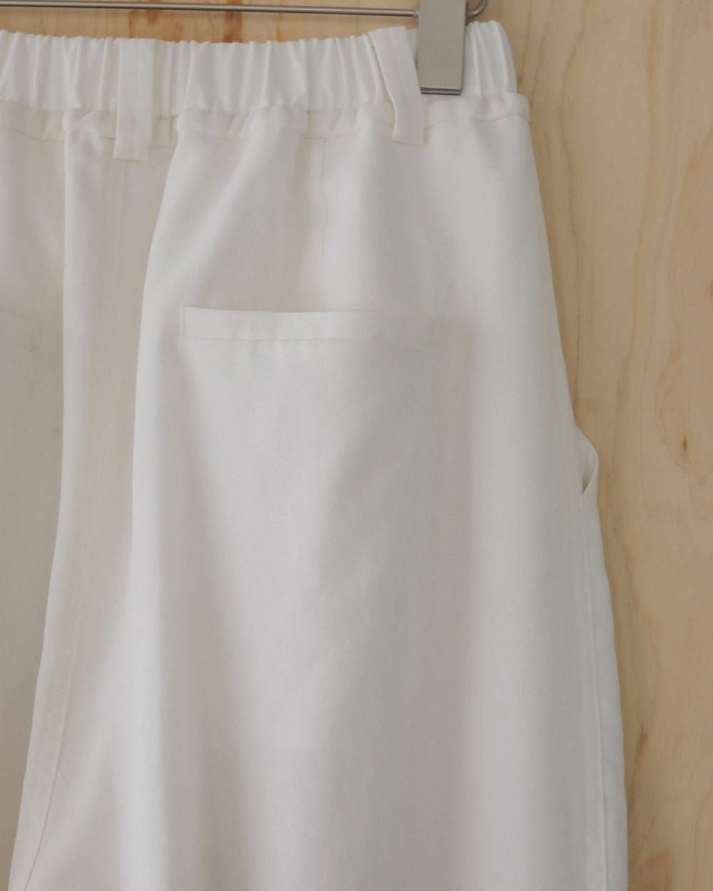 リネンラフパンツ (ホワイト) Linen Rough Pants (White) / 27SS