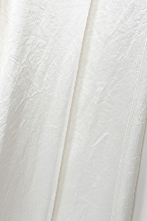 【24AW】SATIN RELAX PANTS / サテンリラックスパンツ (ホワイト)