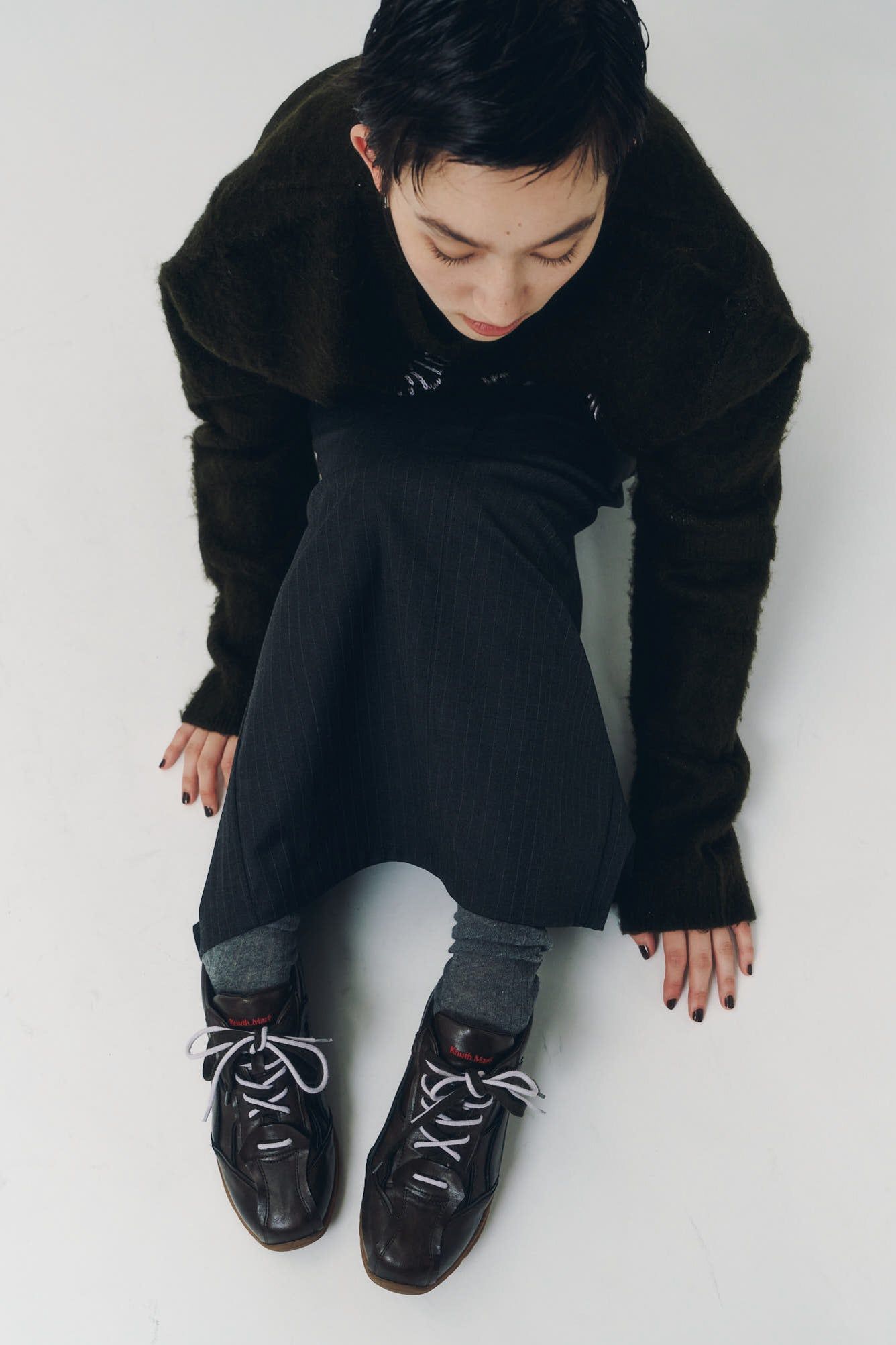 インナーリフトスニーカー (ブラウン) inner lift sneakers (Brown) / 26AW