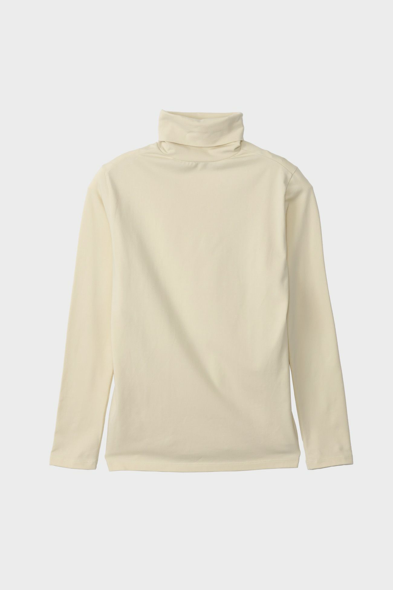 【メンズ】ORGANIC COTTON SPANDEX TURTLE BECK / オーガニックコットンタートルネックTシャツ (エクリュ)