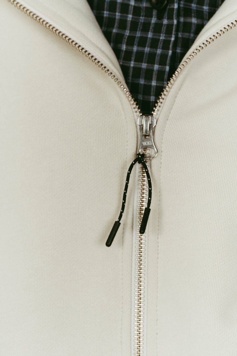 pierced hooded sweatshirt (Lightbeige) / ピアス スウェットフーディ (ライトベージュ) / 26SS