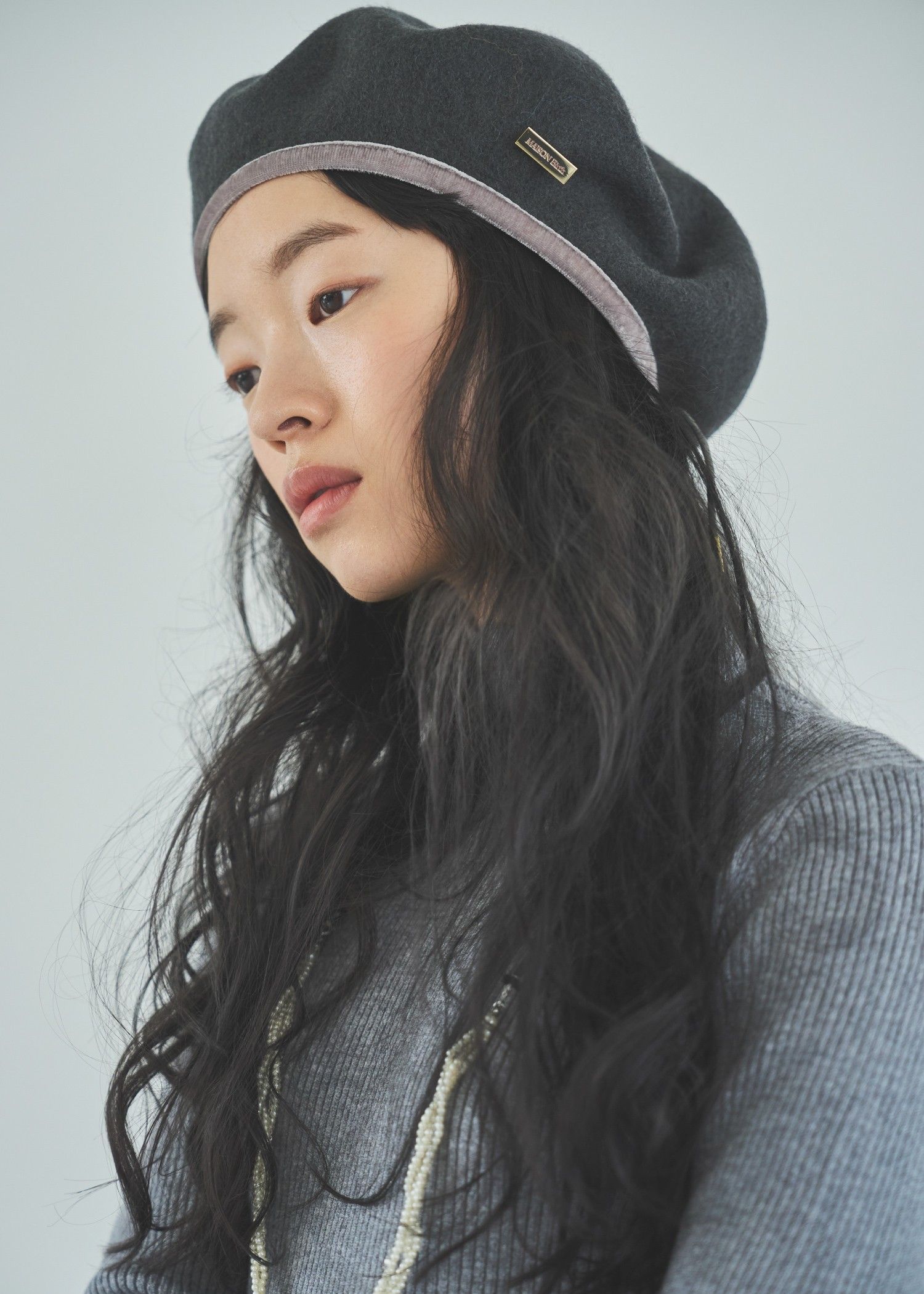 【MAISON Birth × WILLFULLY】VELWOOL LIGHT BERET / ベルウールライトベレー帽 (グレー) / 25AW /
