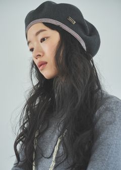 【MAISON Birth × WILLFULLY】VELWOOL LIGHT BERET / ベルウールライトベレー帽 (グレー) / 25AW /