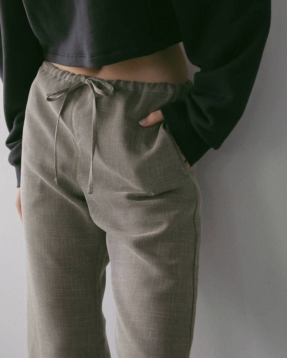 ツイードメッシュ カプリパンツ (グレージュ) Tweed Mesh Capripants (Graige) / 27SS