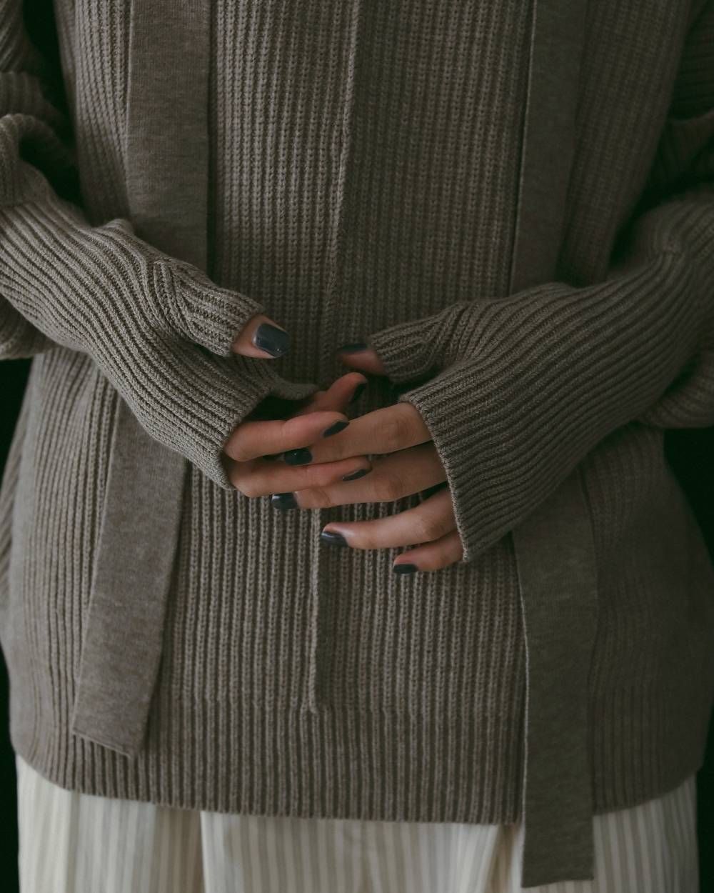 Slit Rib Knit / スリットリブニット (G/beige) / 26SS