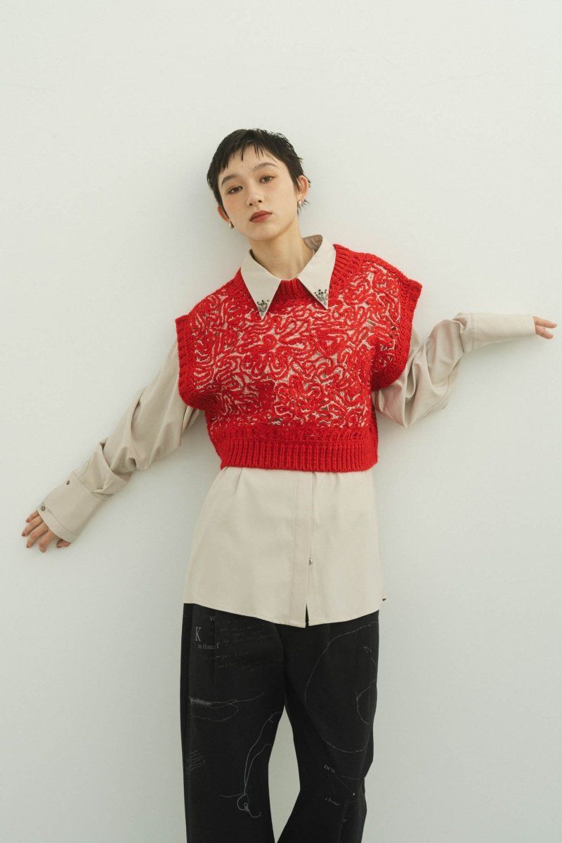 クヌースマーフ ジレ sheer undulate gillet/2color (unisex) | KNUTH MARF