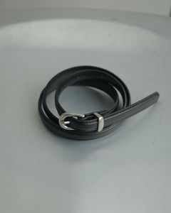 Thin Leather Belt / レザーベルト (シルバー)