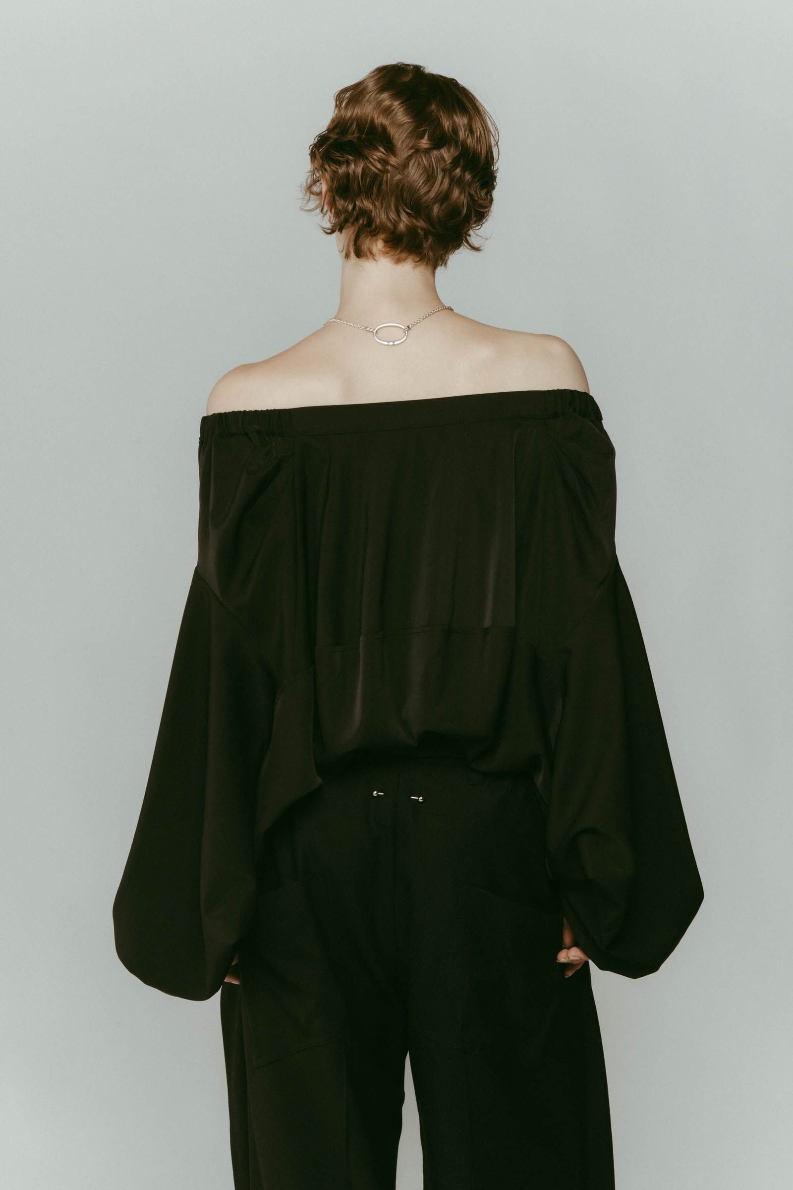 4way design blouse / 4ウェイ デザインブラウス (ブラック) / 25AW