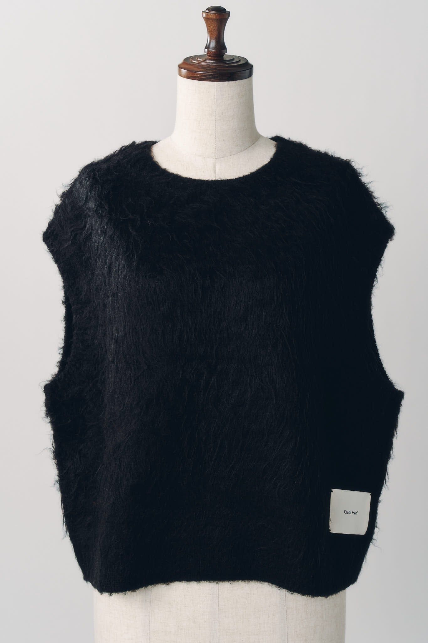 アーガイルニットベスト (ブラック) argyle knit vest (Black) / 26AW