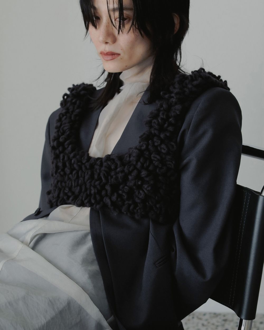 【25AW】Loop Knit Vest / ループニットベスト (ブラウン)