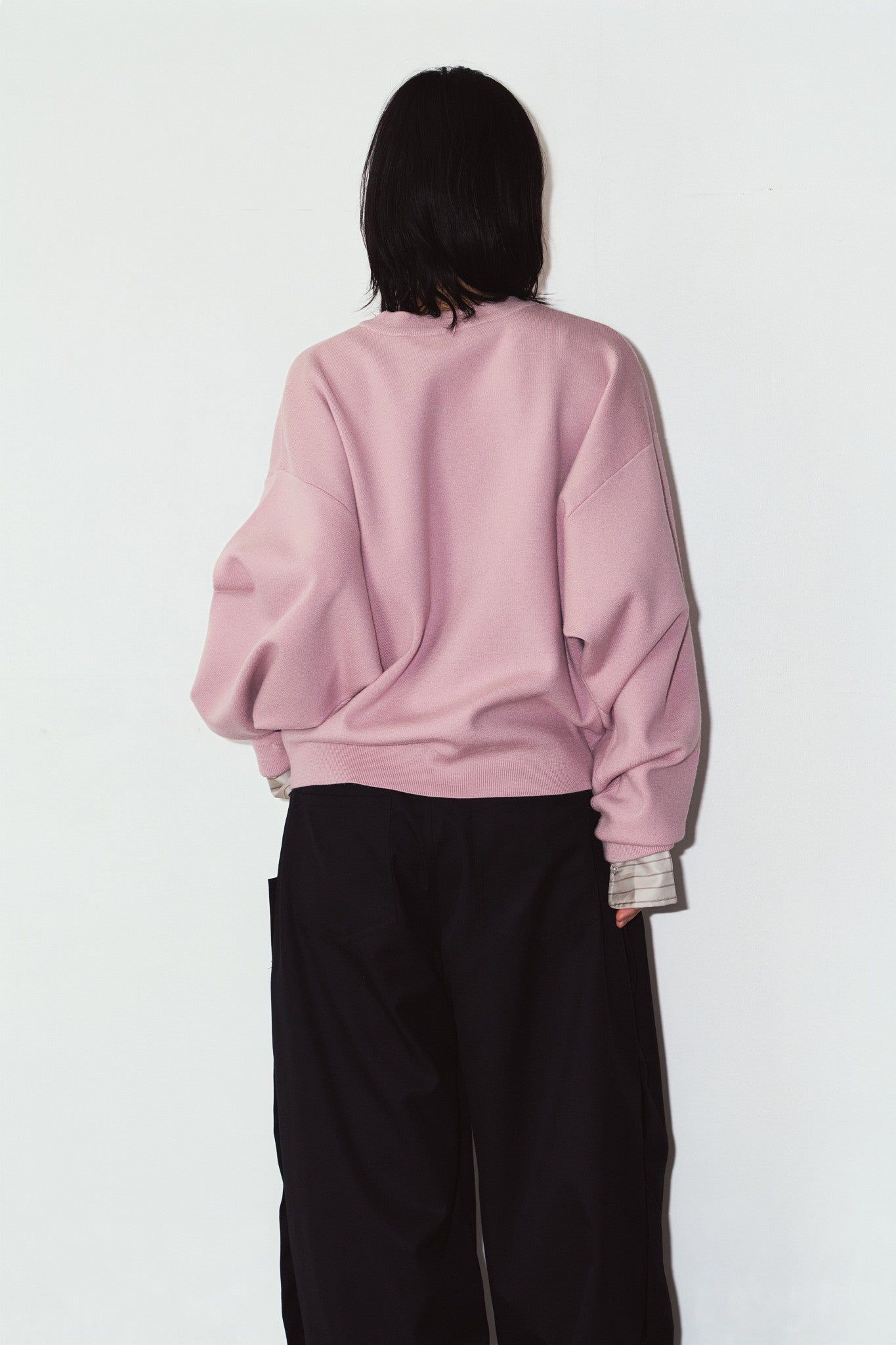 【UNISEXサイズ】2ウェイ ノームコア ニット (ピンク) 2way cuffs normcore knit(unisex) (Pink) / 26AW