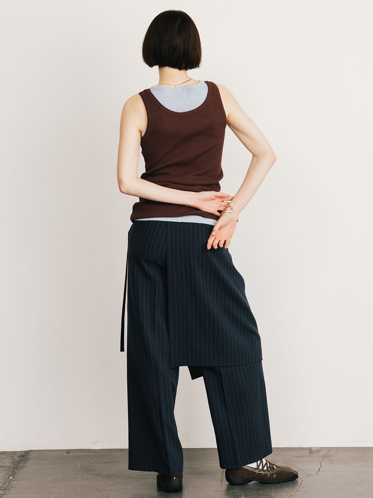 【25SS】THE LAYERED TANK / レイヤードタンクトップ (バーガンディー)