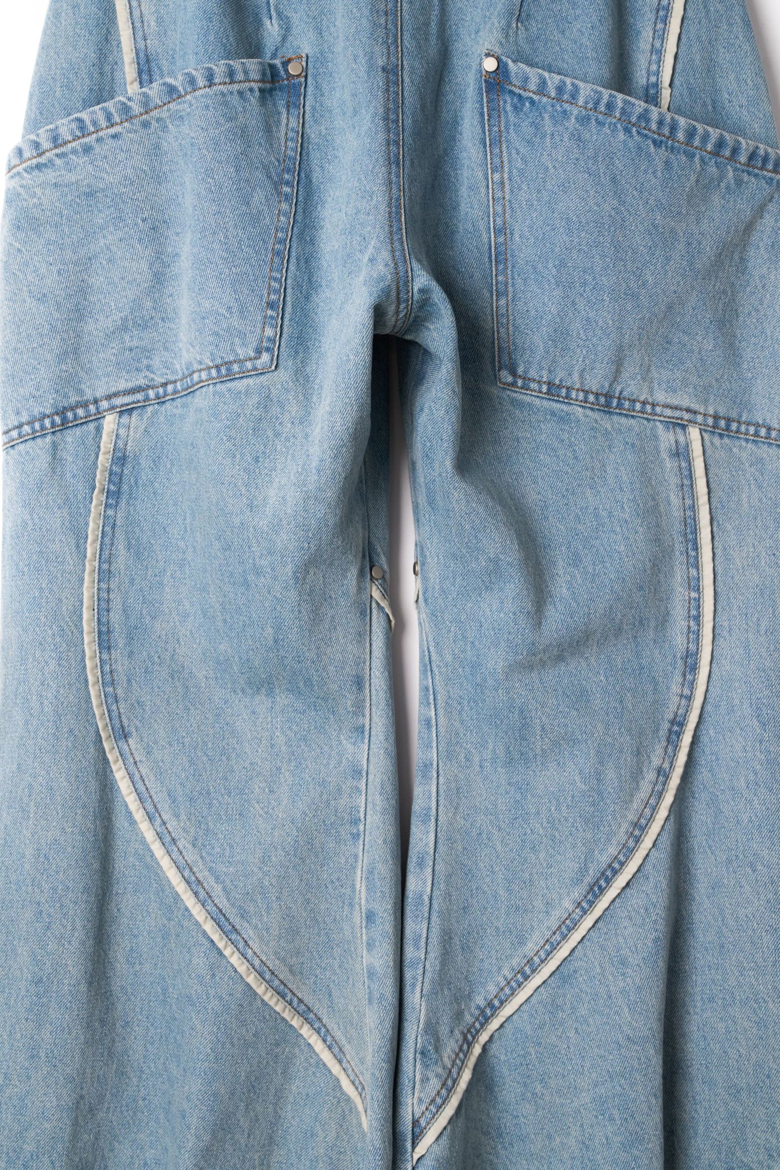 カーブ ユーティリティデニムパンツ (ブルー) curve utility denim pants(unisex) (Blue) / 26AW