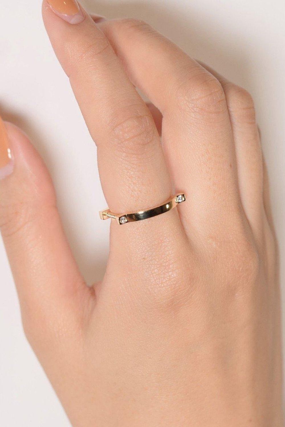 SHACKLE RING / シャックル リング K9/K18 (ホワイトゴールド)