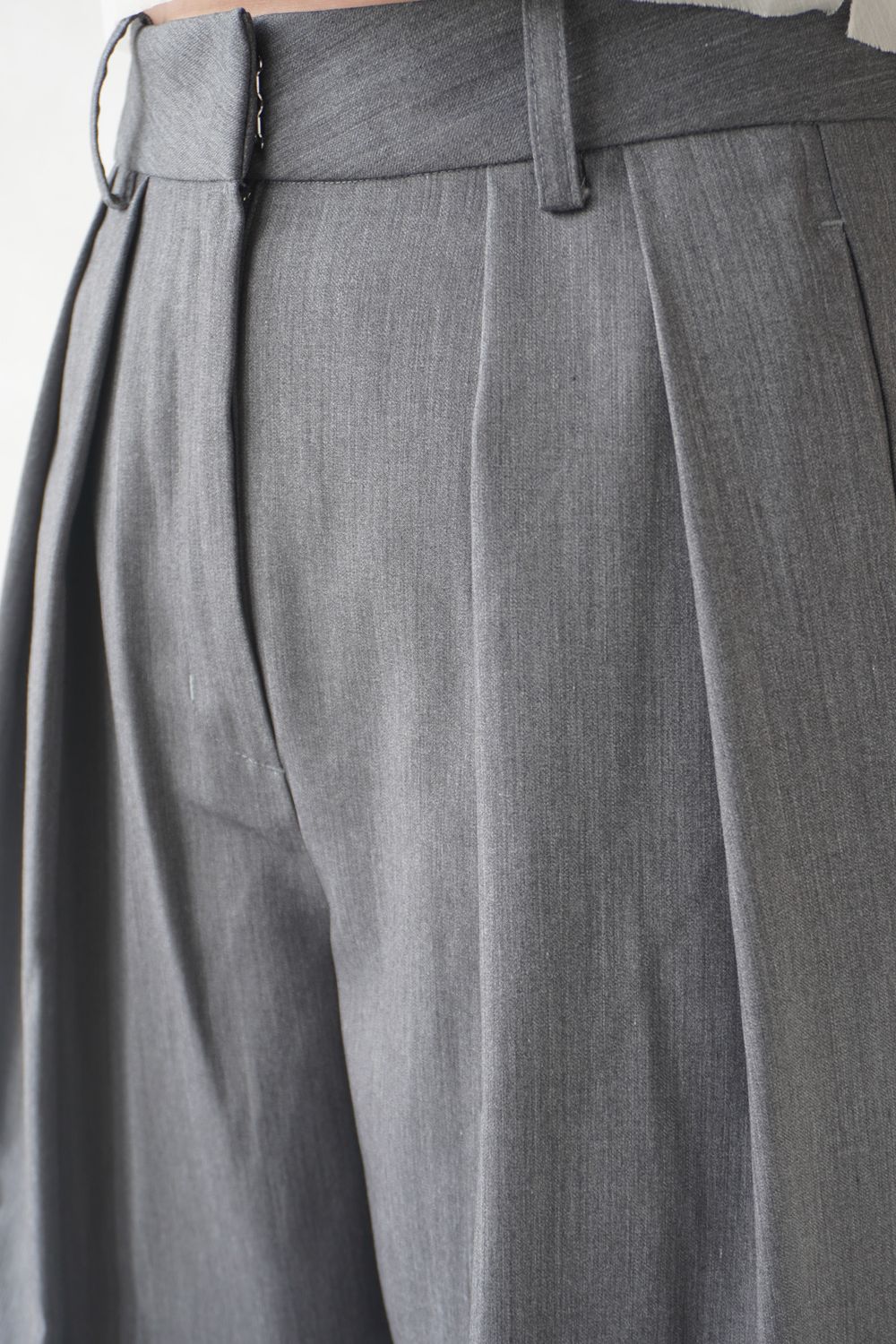 Tuck Twill Pants / タックツイルパンツ (チャコールグレー)