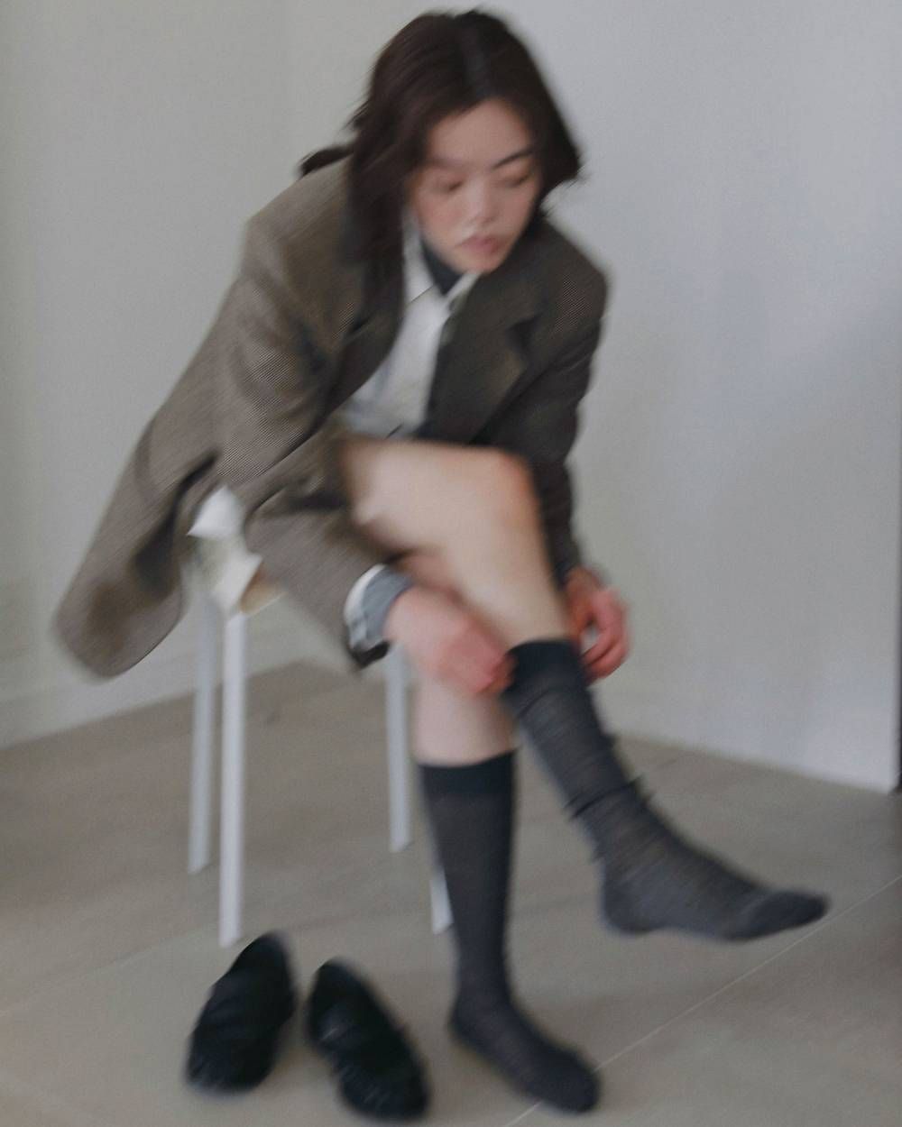 ヘリンボーン ウール ジャケット (ベージュ) Herringbone Wool Jacket (Beige) /  26AW