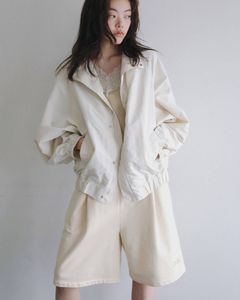 スタンドカラー ジップブルゾン (アイボリー) Standcollar Zip Blouson (Ivory) /  26SS
