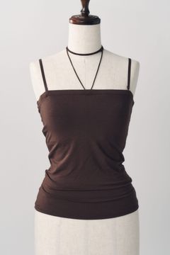 メニーウェイ ブラトップ (ブラウン) many way bra top (Brown) / 26AW