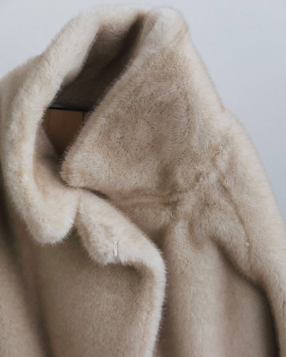 エコミンクファー ジャケット (アイボリー) Eco Minkfur Jacket (Ivory) / 26AW 【6月29日まで期間限定予約】
