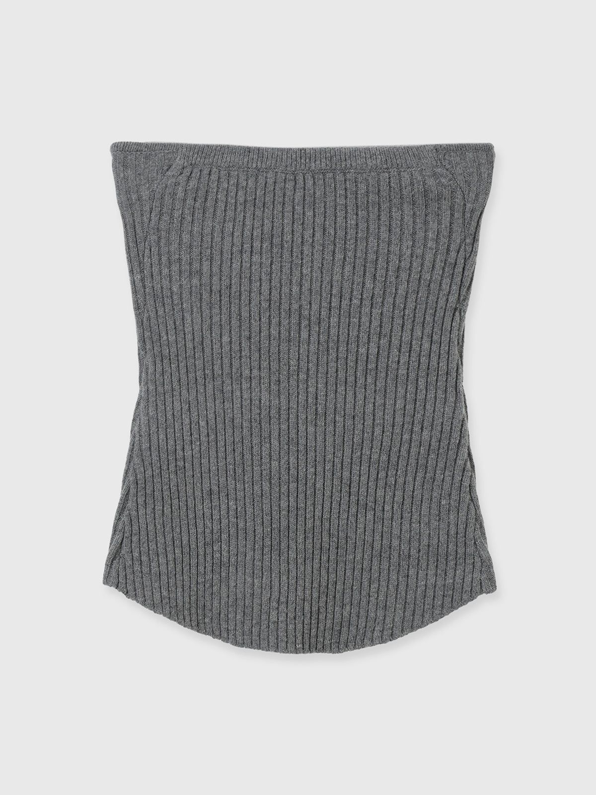 【25AW】MILITALY KNIT BUSTIER / ミリタリー ニットビスチェ (グレー)