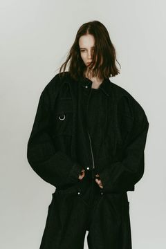 rounded pocket jacket(unisex) (Black) / ラウンドポケットジャケット (ブラック) / 26SS