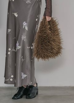 frizzy fur yeti bag / ファーバッグ (ブラウン) / 25AW