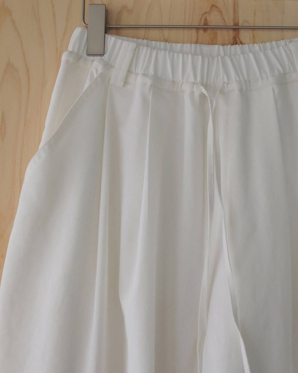 リネンラフパンツ (ホワイト) Linen Rough Pants (White) / 27SS