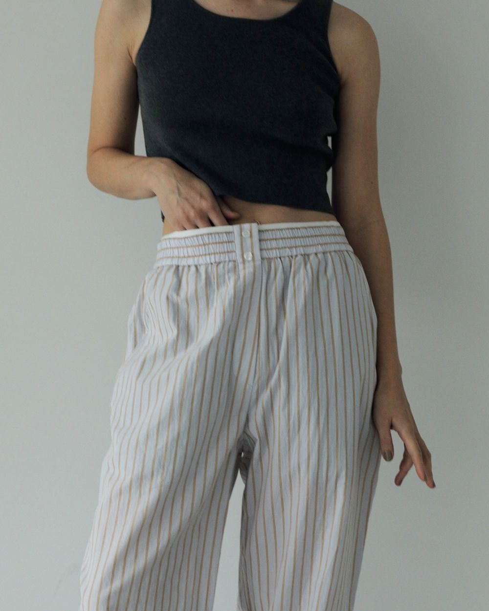 セール】Cropped Knit Tanktop（タンクトップ）｜anuke