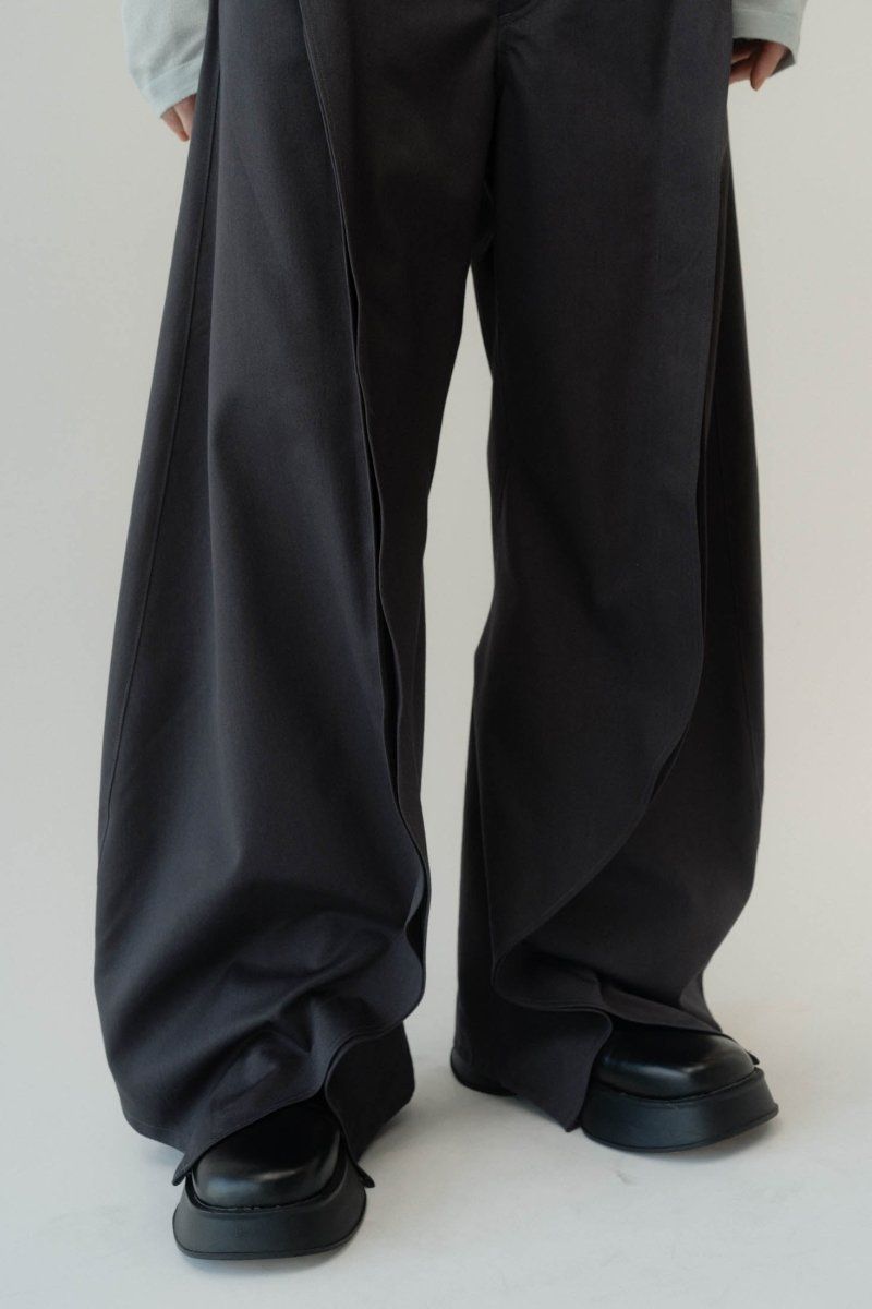 Knuth Marf - slit deformed pants(unisex) / スリット ディ