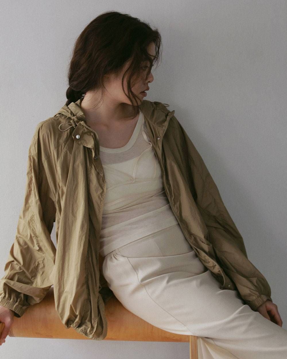 シアートラックブルゾン (ベージュ) Sheer Track Blouson (Beige) / 27SS
