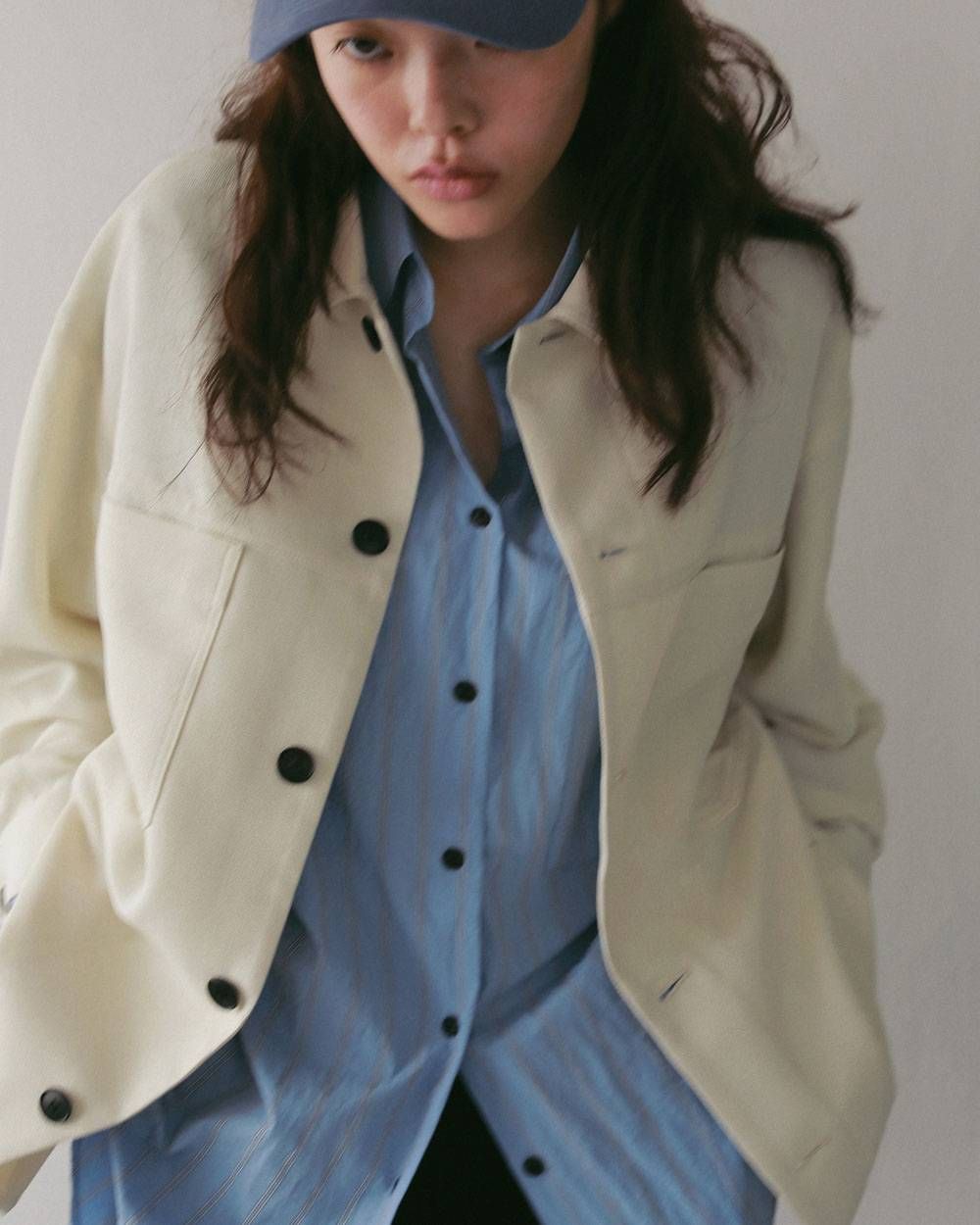 ドライストライプシャツ (アイスブルー) Dry Stripe Shirts (Iceblue) / 27SS