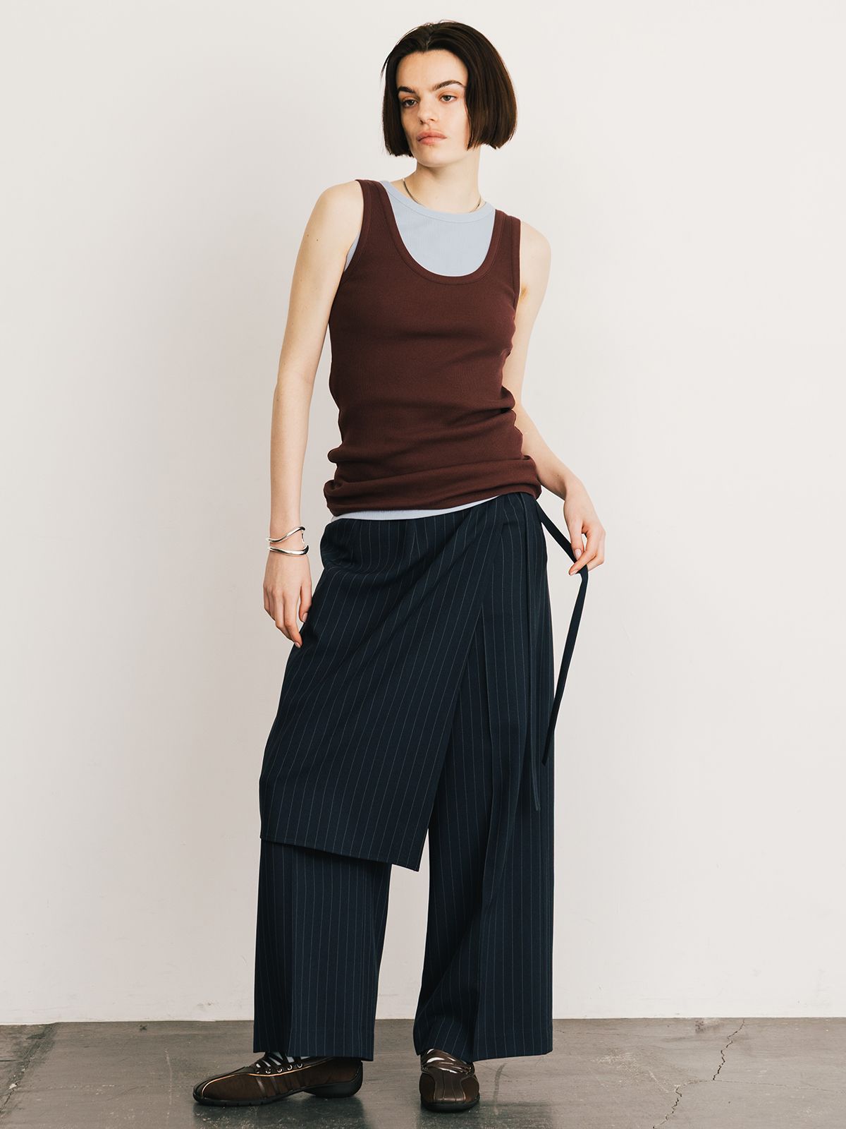 【25SS】THE LAYERED TANK / レイヤードタンクトップ (バーガンディー)