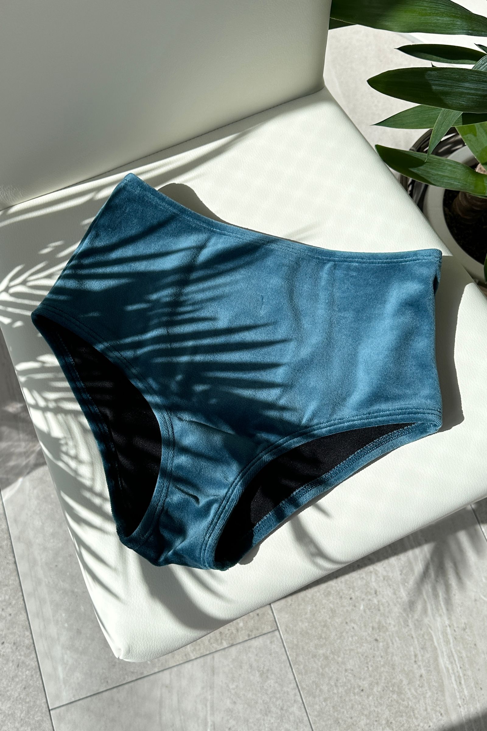 VELOUR BIKINI SWIM WEAR / ベロアスウィムウェア (ブルー) / 水着