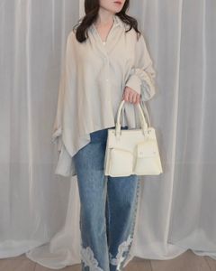 collar & cuffs triple layered over SH (Sage) / トリプルレイヤード オーバーシャツ (セージ) / 26SS