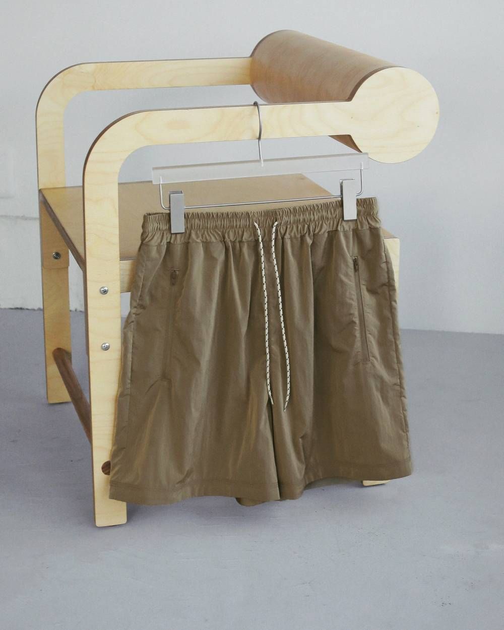 ナイロンハーフパンツ (ベージュ) Nylon Half Pants (Beige) / 27SS
